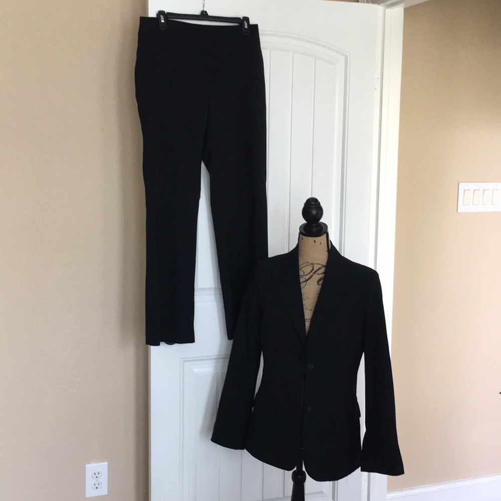 Black suit with jacket M and pants  size 6